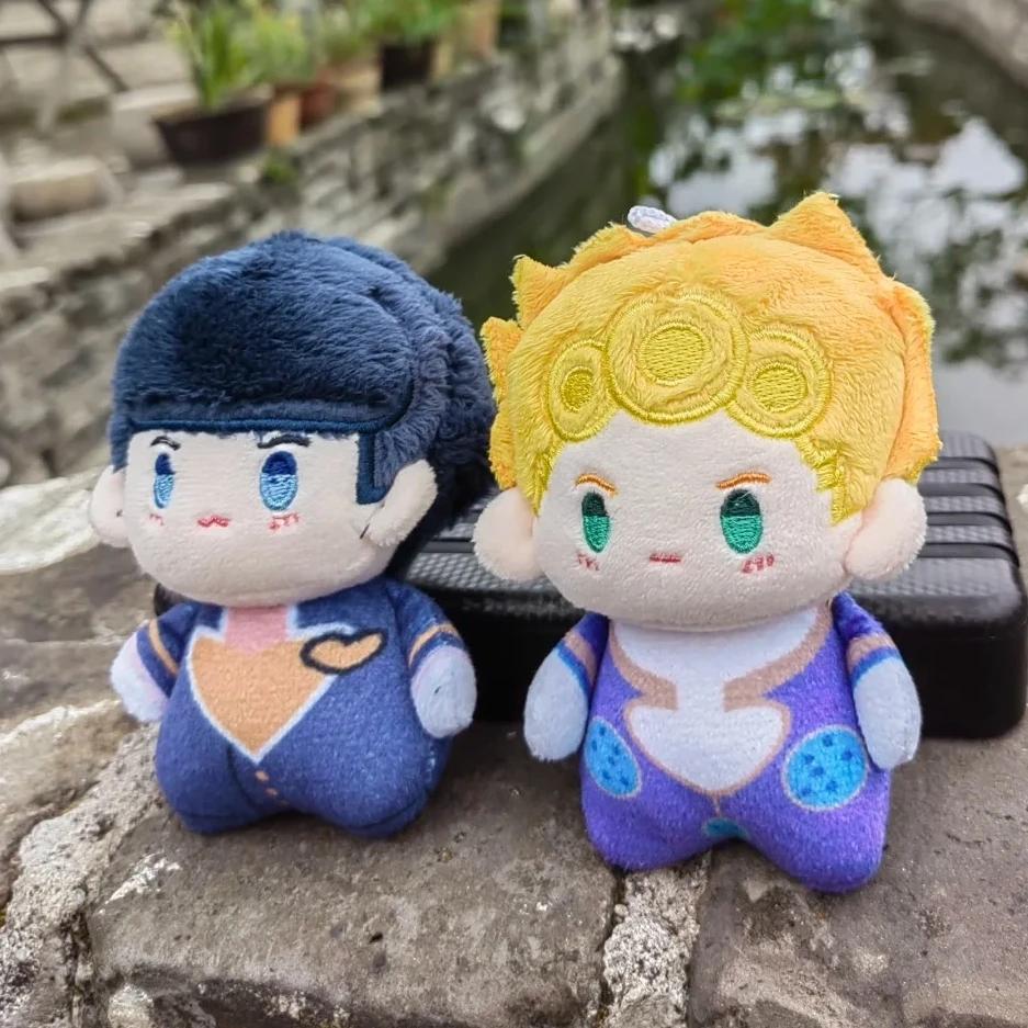 Anime Fans Gift Jojo Golden Wind Plush Keychain Kawaii Chibi Stuffed Doll Cute Jojo Plushie Bag Charm For Birthday Present