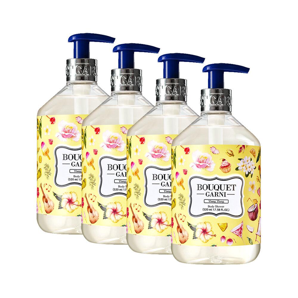Bouquet Garni Deep Perfume Body Wash Ylang Ylang Scent 520ml x4