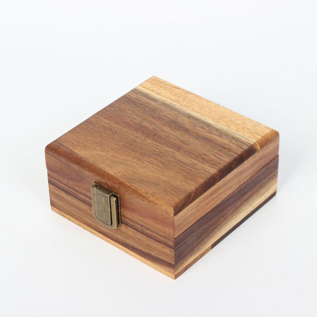 Black Walnut Flip-Top Light Luxury Storage Box for Jewelry, Antiques, or Stationery