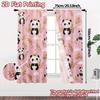 Flat Printing Curtains Without Rod Panda Dreams Chic Print Versatile Fabric Decorations Inside Set Of 2 Made Polyester