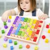 Montessori Pädagogisches Holzspielzeug Kinder Baby Mathespielzeug 99 Multiplikationstabelle Mathematik Arithmetik Lehrmittel für Kinder Geschenke