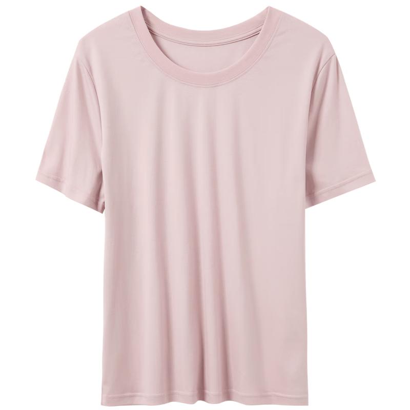 Sancai Women's Plus Size Loose Fit Round Neck Short Sleeve T-Shirt