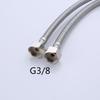 Bathroom Hose Stainless Steel Flexible Water Pipe Kitchen 2 Pieces/Set Hot and Cold Water Tap Water Supply Pipe Hose G 1/2 G 3/8