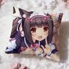 Popular N-NNekopara Cushion Cover Soft Washable Pillow Case Multi-Scene for Couch Bed Travel Office Use