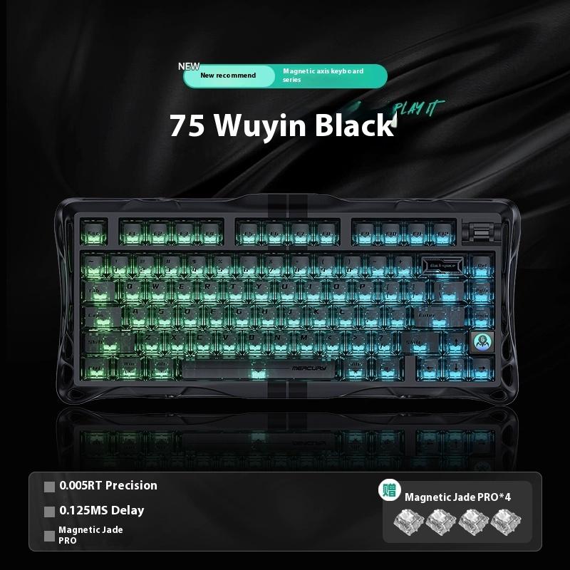 Gravity Planet 75k1pro Mekanik Klavye Kablosuz Oyun Esports Profesyoneli Alüminyum Özelleştirme Bilgisayar Çevre Birimleri