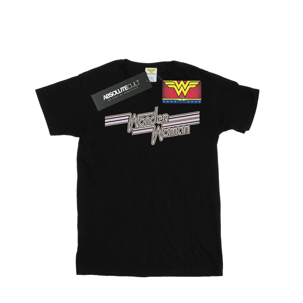 DC Comics Mens Wonder Woman Lines Logo T-Shirt