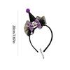 Halloween Spider Web Witch Hat  Pumpkin Ghost Festival Skull Headband Holiday Party Atmosphere  Props Tiara Hair Accessories