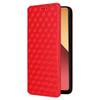 For Xiaomi Redmi Note 13 Pro 4G/Poco M6 Pro 4G/Note 14S 4G Case Rhombus Imprinted Stand View Phone Cover