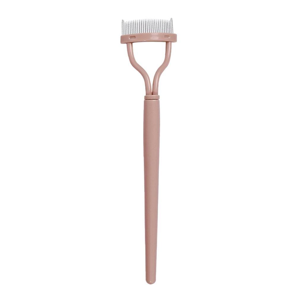1pc Eyelash Comb Lash Makeup Eyelash Separator Eyebrow Grooming Brush Tool with Transparent Case Curved Design Fit the Eye Shape