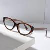 Brown Cat-Eye Acetate Frame with Myopia & Blue Light Prescription Lenses