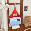 Wall-mounted Hanging Tissue Bag Space Saving Tissue Roll Hanger Toilet Paper Holder  Dormitory