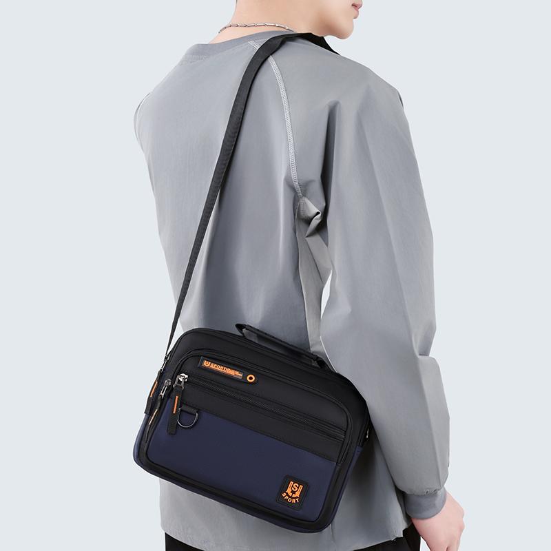 Multi-Pocket Oxford Messenger Bag for Men – Roomy Crossbody Shoulder Pack for Office Travel & Everyday Carry