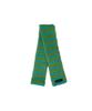 KOOKEESEE Hairy Stripe Knit Scarf (Mint/Green)