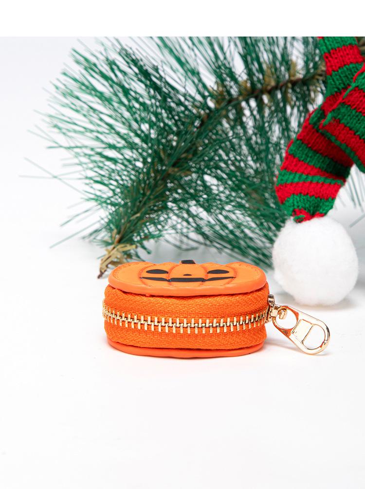 3D Pumpkin Pendant Keychain - Fashionable Mini Bag Charm, Creative Halloween Gift