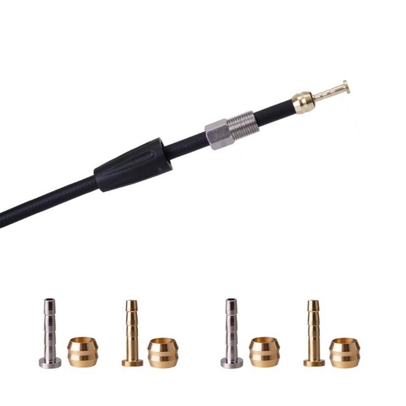 10Set Bike Hydraulic Disc Brake Hose Connector &Connect Insert Set Bicycles Part