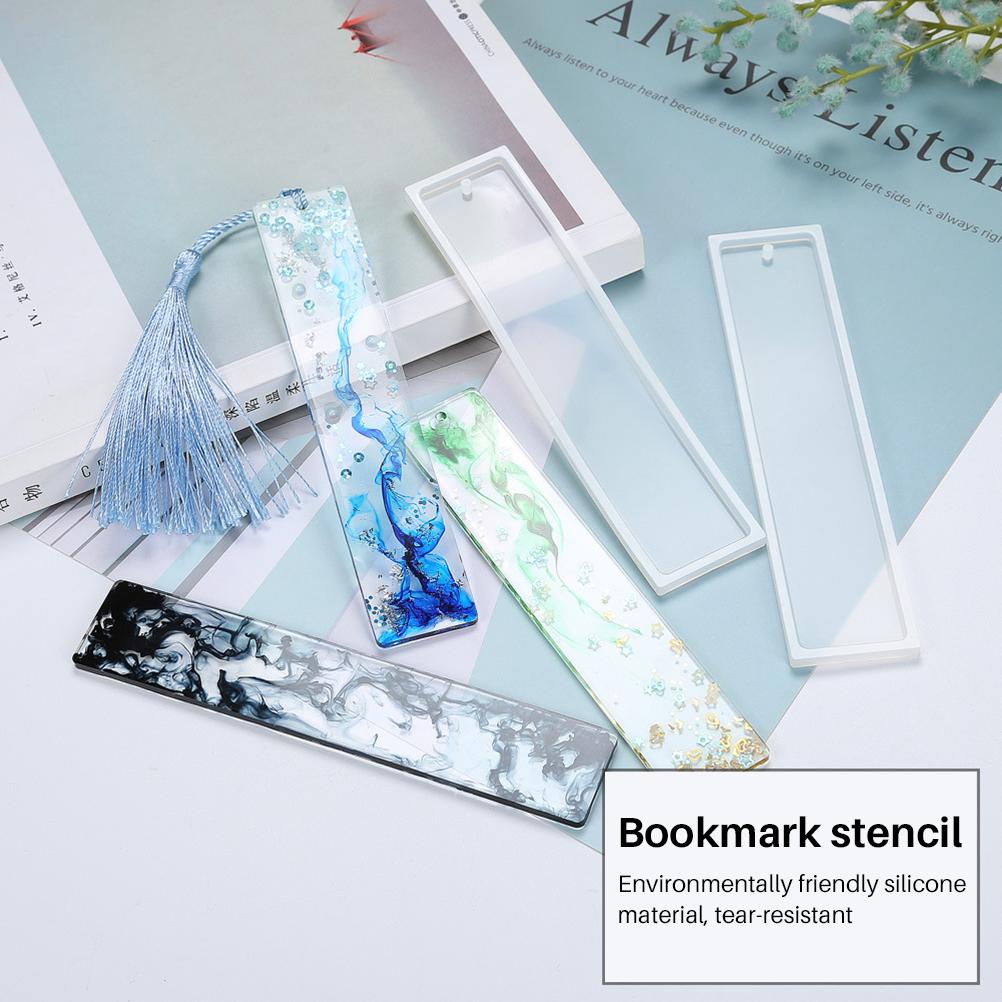 Silikon Kristall Epoxidform Lesezeichen DIY Schmuckherstellungswerkzeug Handwerksform