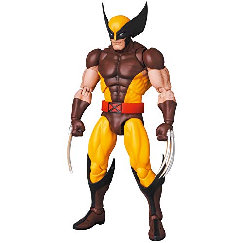 Medicom Toy MAFEX No. 138 WOLVERINE (BROWN COMIC Ver.) Pre-painted Action Figure, Approximately 145mm Tall