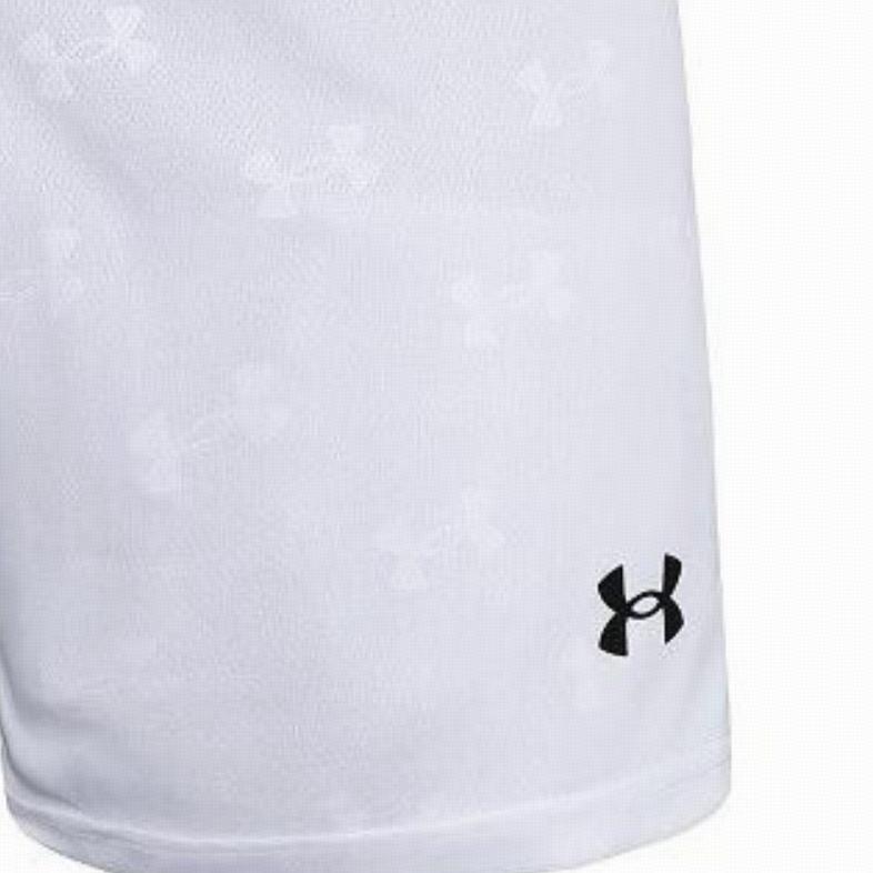 Under Armour Full Print Logo Loose Breathable Training Shorts Men Shorts White 21500231-100