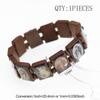 Natürliches Holz Katholischer Schmuck Jungfrau Maria Jesus Christlicher Glaube Rosenkranz Armband Religiöser Schmuck Großhandel