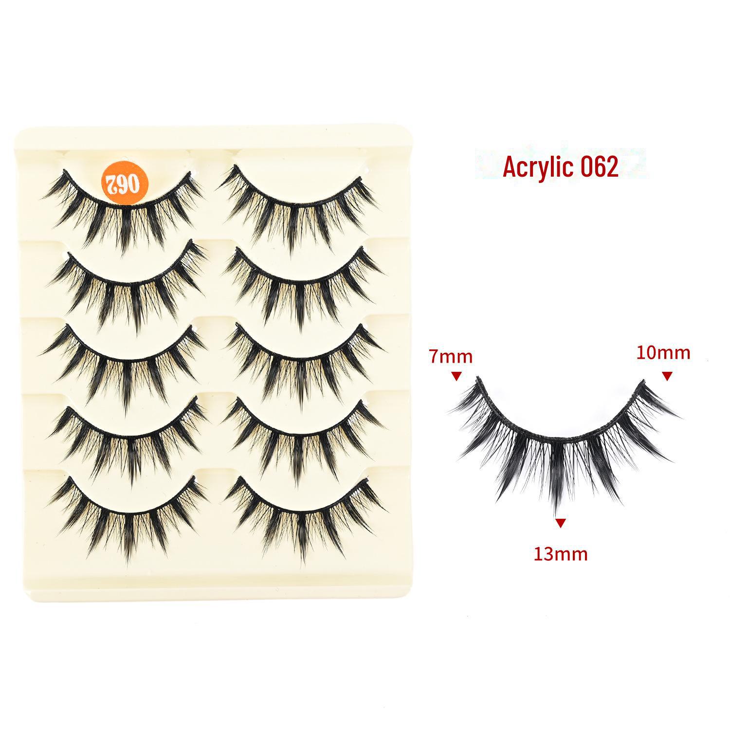 

Акриловые Ручной Работы Толстые Дьявольские Ресницы - Накладные Ресницы на Жесткой Основе