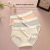 Female Spring and Summer Simple Sweet Cotton Antibacterial Cotton Crotch Skin Friendly Breathable Waist Triangle Briefs