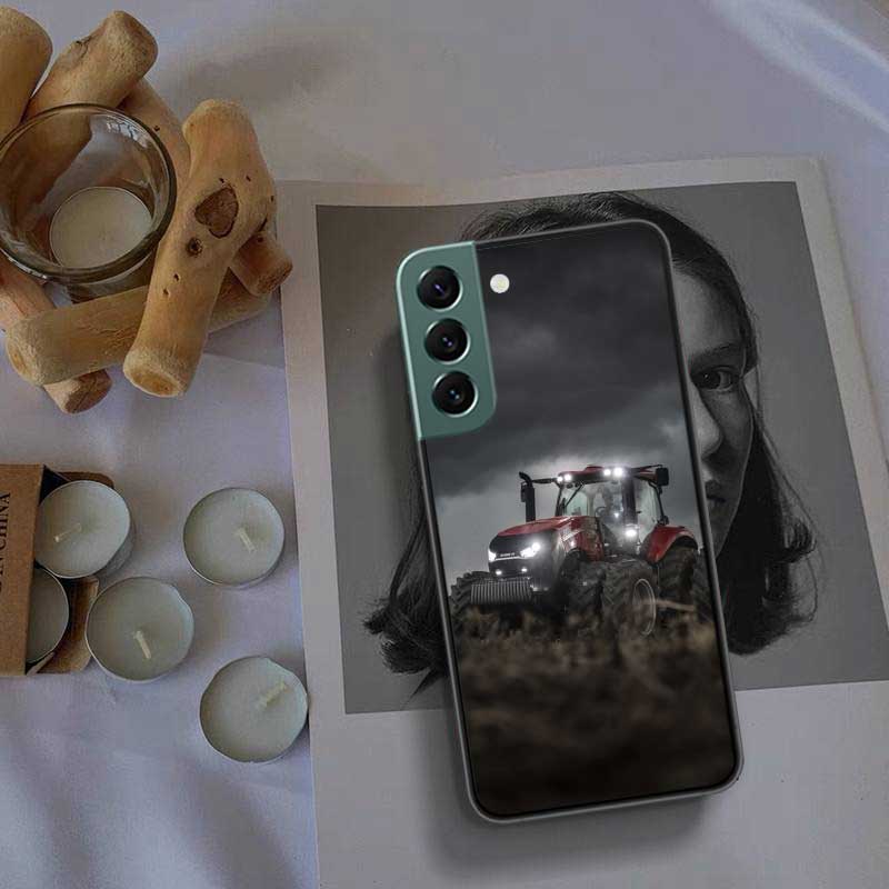 T-Tractor Farm Phone For Samsung S25 Edge Galaxy S22 Ultra S21 S10 S9 Plus S20 S23 S24 FE Case S10E Cover Silicone Soft Coque Fu