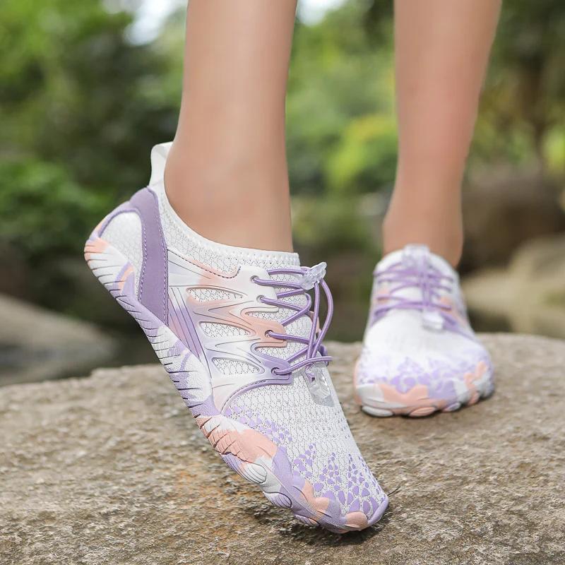 Women Water Shoes, Man Barefoot Aqua Shoes Quick Drying Beach Footwear Breathable Sport Sneakers Anti-slip Hiking Shoes  New