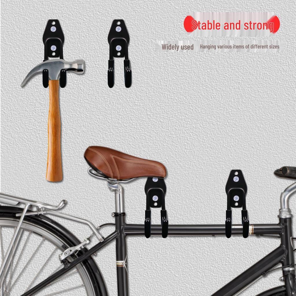 Garage Wall Mount Hooks for Tools, Bicycles, Skateboards, Ladders, and More