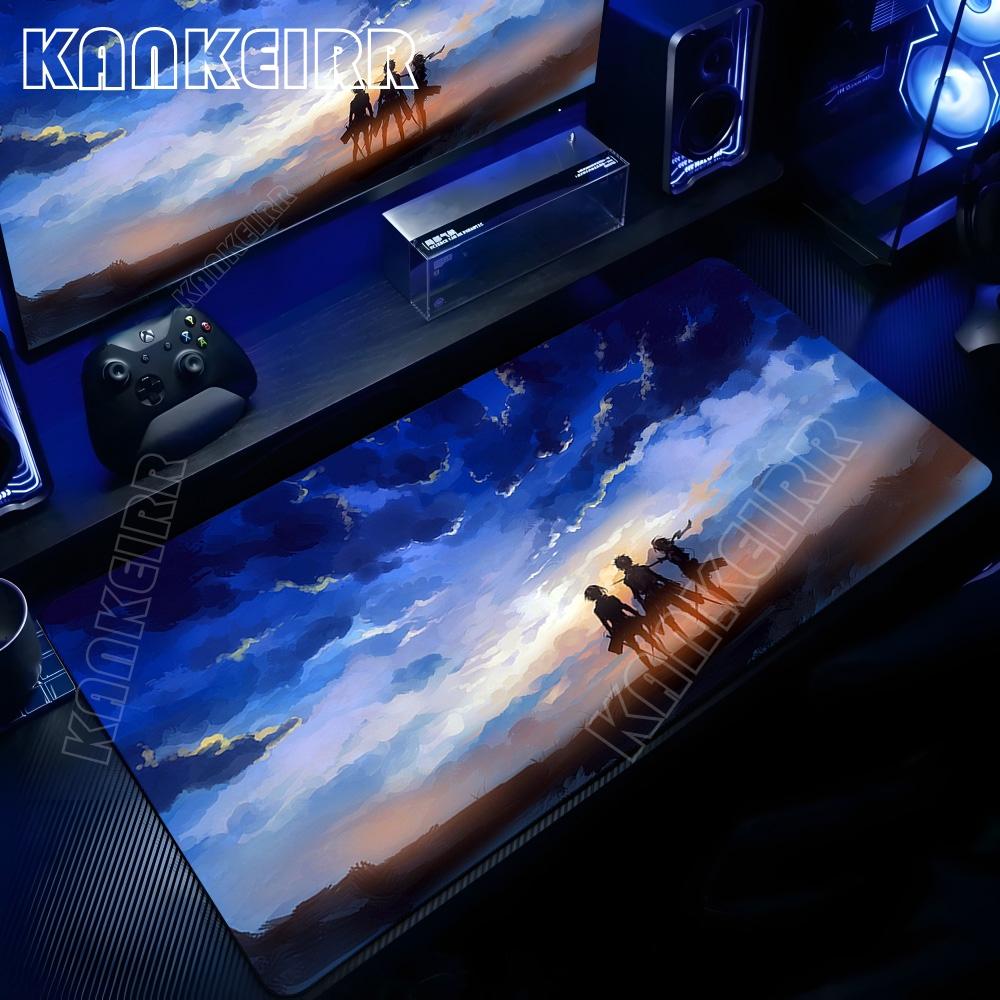 Xxl Cool Attack On Titan Anime Mouse Pad Office Computer Keyboard Gaming Accessories Mousepad NonSlip Desk Mat Pc Large Carpet