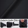 1M Conductive Leather Fabric Anti-static Functional Fabric DIY Sewing Clothes Security Machine Car Accessories For Touch Gloves