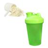 Protein Powder Shaker Cup PP Shaker Bottle with Stainless Steel Ball for Mixing 500mlGreen