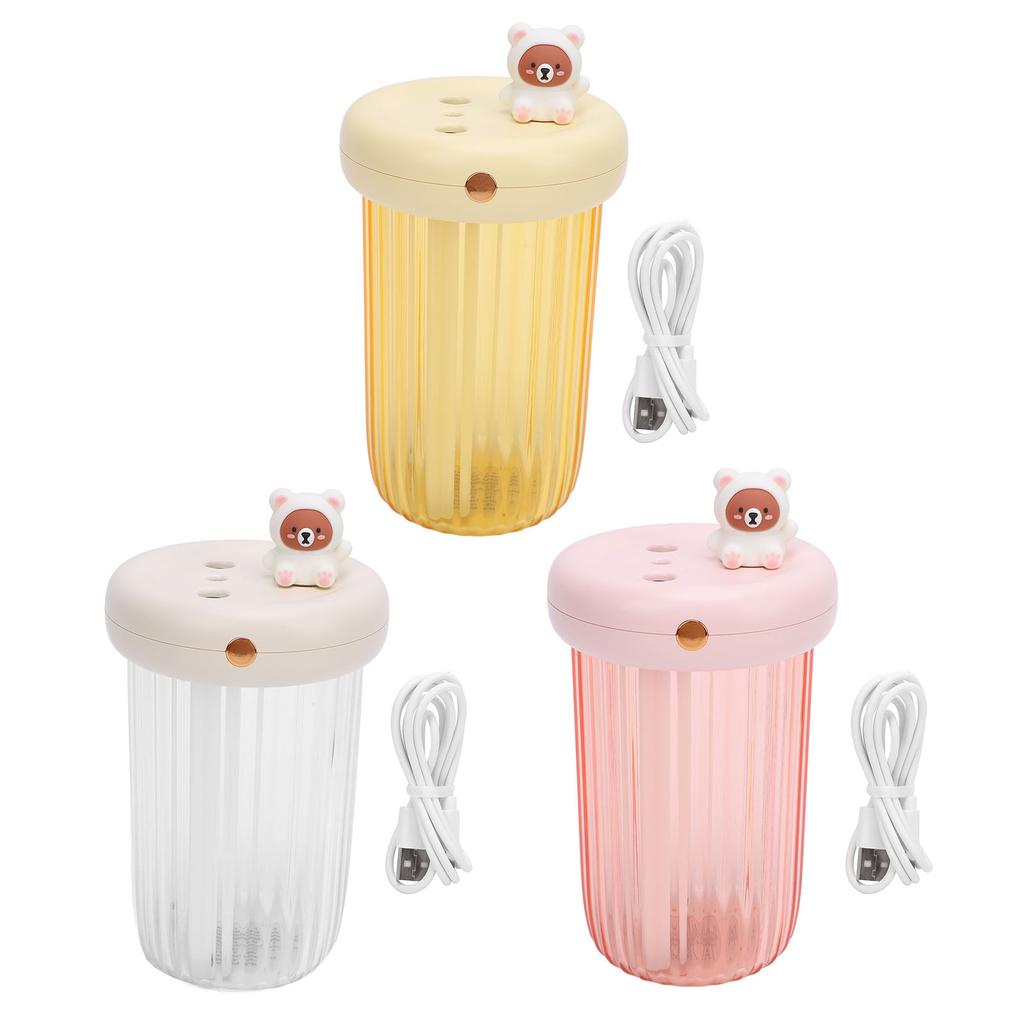 Mini Humidifier USB Desktop Humidifier Double Spray 240ml Tank Capacity Portable Small Humidifier fo