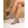 Suede Pointed Toe Plus Size Mid-heeled Fashion Boots 2025 Winter New Thick-heeled Martin Boots for Women