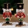 Christmas Nutcrackers Ornament Nutcrackers Figures Candle Holders Table Centerpieces Home Decors for Fireplaces Shelf