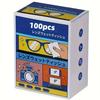 100 Peças/Caixa Presentes Lenços Descartáveis Anti-Embaçantes para Óculos Pano de Limpeza de Óculos Portátil de Secagem Rápida Panos Ferramenta de Limpeza Sem Marcas