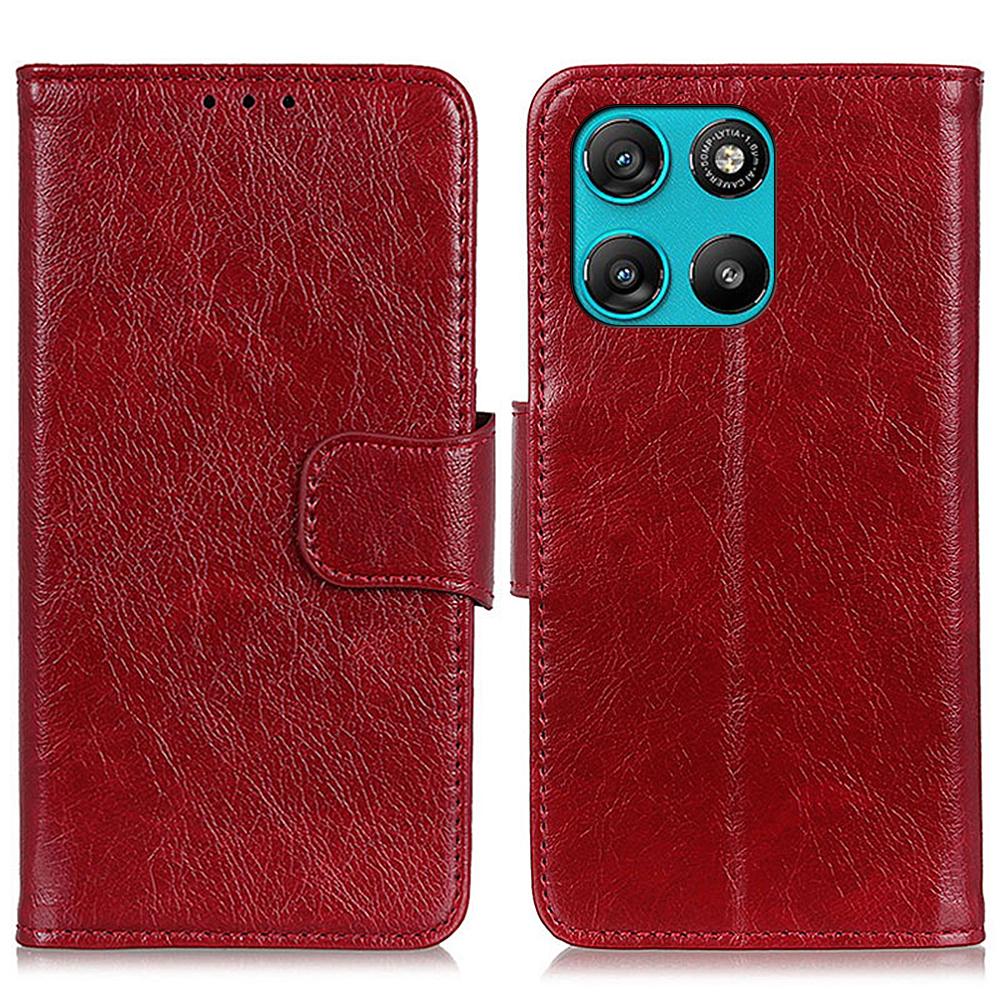 Phone Case For Motorola Moto G67 Power 5G/G57 Power 5G Nappa Texture Split Leather Wallet Phone Cover