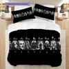 Metal Bands Dark Artistry Bedding (1 * duvet cover + 2 * pillowcase, without core) 2D Flat Bedding set Duvet cover and pillowcase Soft and comfortable