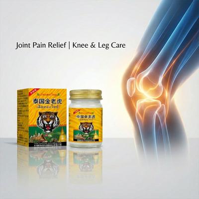 Natural Herbal Extract Massage Balm - Thai Golden Tiger 55g - Gentle Warming Relief for Aches
