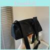 Large Capacity Pillow Bag For Summer Stylish Lightweight Single Shoulder Bag In Trendy Black And Khaki Colors