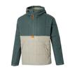 Timberland Veste doudoune unisexe à capuche et demi-zip à blocs de couleurs Raeburn Fuchsia-Vert Sable A616W-DB3