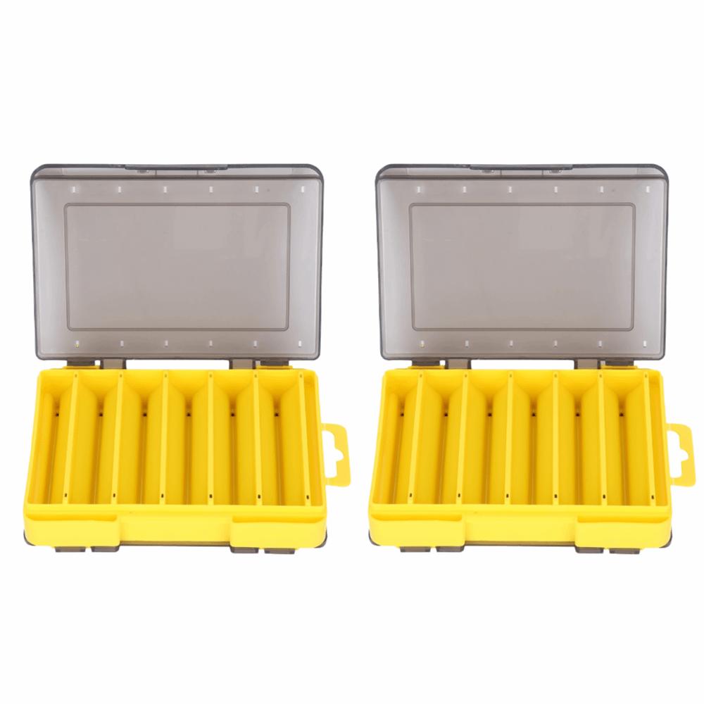 

2PCS 12 Slots Lure Tackle Box PP Fishing Lure Tackle Box Tackle Storage Case Fishing Hook Storage 12 Slots
