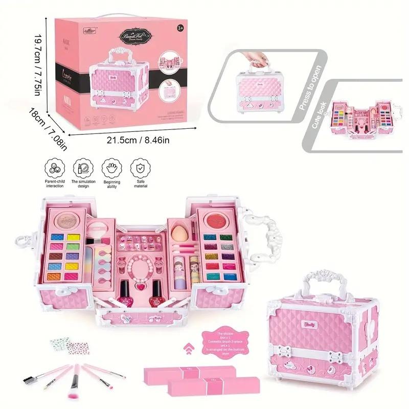 Kids Makeup Kit for Girl - Kids Makeup Kit Toys for Girls, Play Real Makeup Girls Toys, Washable Make Up for Little Girls