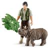 Schleich Wildlife Ranger and Indian Rhinoceros Starter Set Figure 42428