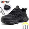 Latest Work Safety Shoes For Men Anti-smash Anti Puncture Work Sneakers Steel Toe Shoes Lightweight Comfort Protection Shoes