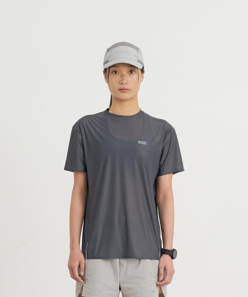 Goyoweeo [Synectics Reibung] Sprint Trocken Brief Kurzarm (Eisen grau)
