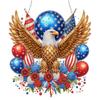 Independence Day 2D Flat DIY Acrylic Rhinestone Diamond Art Window Pendants Diamond Painting Set Diamond Art Pendant Home Decor
