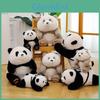 Panda Plush Toy Soft Pp Cotton Stuffed Animal Gift For Kids And Home Decor