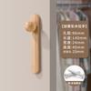 Modern Simple Walnut Solid Wood Cabinet Door Handle Round Drawer Wardrobe Handle Rounded Design for Home Furniture