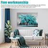 Großer Baum, blaugrüne Blätter, Leinwandgemälde, Wandkunst, Bilddruck, Heimdekoration für Wohnzimmer, Schlafzimmer, ungerahmt