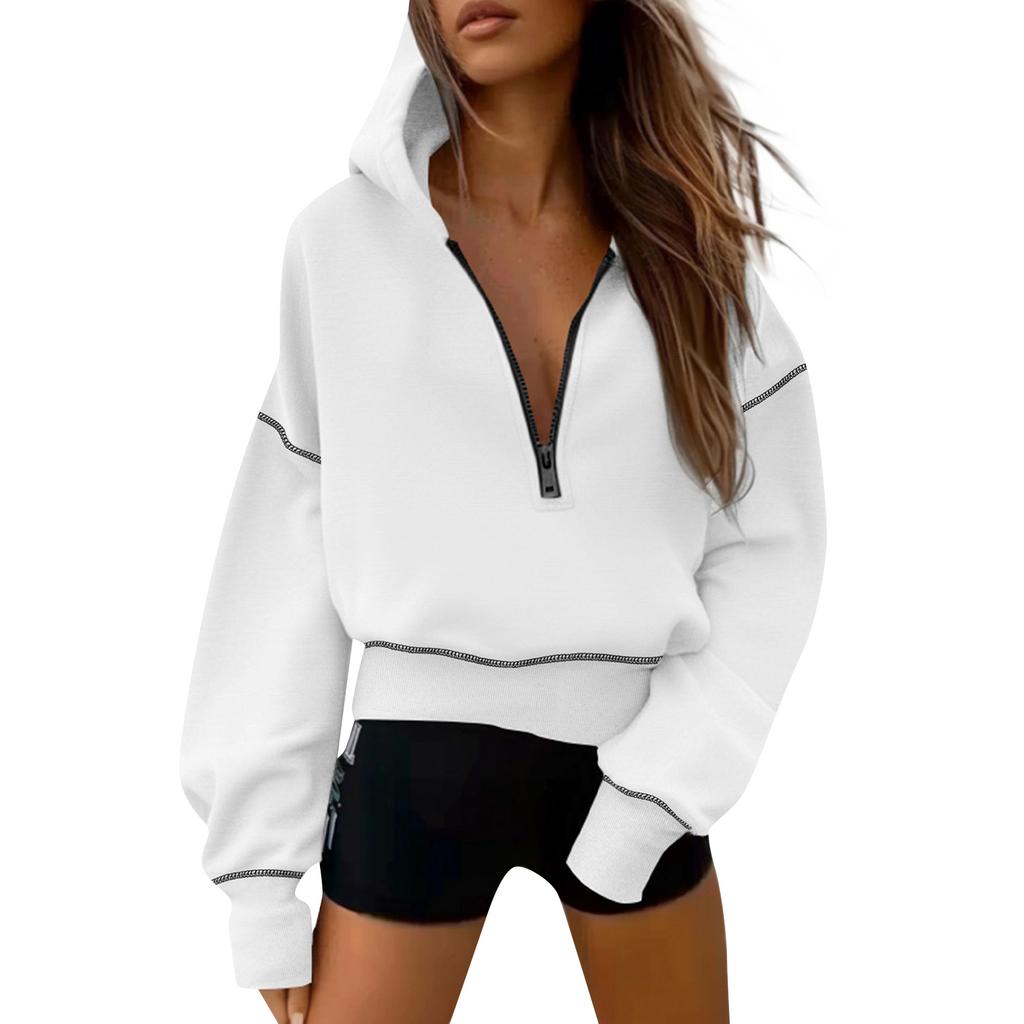 Women's Fashion Women's Lightweight Long Sleeve Pullover With Pockets Preppy Graphic Hoodie